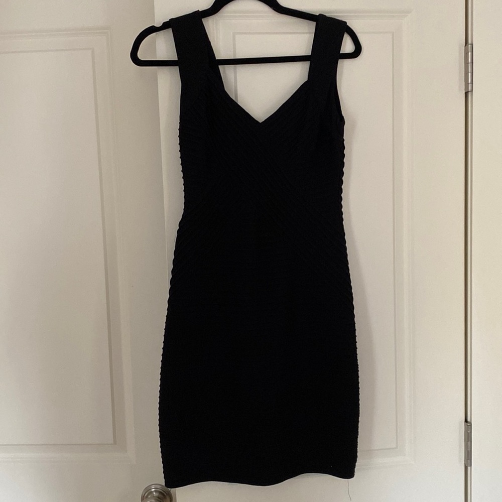 Black mini dress